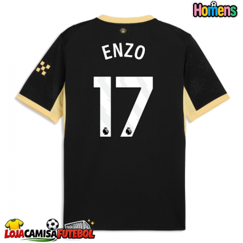 Camisa de Futebol Manchester City Enzo Fernandez #17 Equipamento Secundário 2026-27 Manga Curta